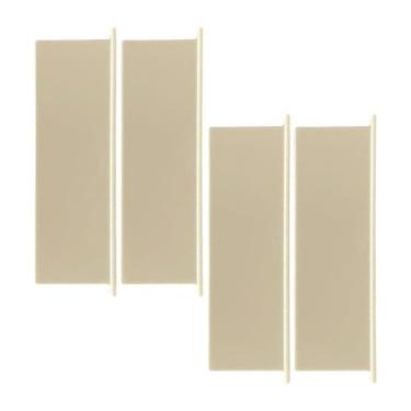 Imagem de predolo 4 peças de painel de cobertura de ventilação de exaustão de ar de secadora profissional para parede externa, cobertura de ventilação premium, Bege