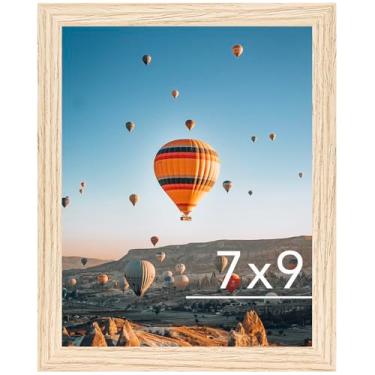 Imagem de JCJMY Porta-retrato de 17 x 23 cm para pendurar na parede ou na mesa, montagem horizontal ou vertical, porta-retrato para galeria de parede 18 x 23 cm, moldura para fotos de 19 x 22, natural