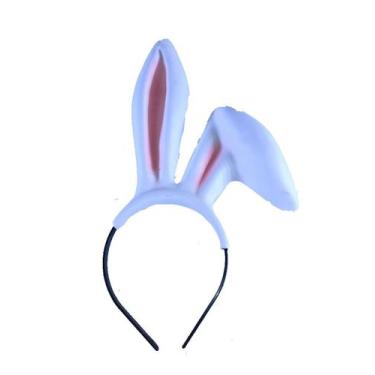 Imagem de Tiara Coelho da páscoa - Orelhas em E.V.A - Festas e Fantasias, Branco