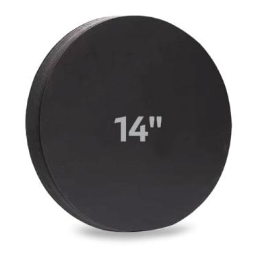 Imagem de Cartolina preta com círculos de papel de 35 cm - 50 folhas de cartões grandes redondos para artesanato infantil e decorações de casa