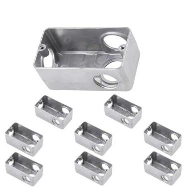 Imagem de 9 Condulete Múltiplo Modelo L 1 Polegada Em Alumínio Sieg Prateado