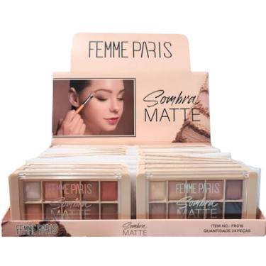 Imagem de FEMME PARIS PALETA SOMBRA MATTE FR016 24UN DISPLAY
