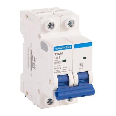 Imagem de Disjuntor bip 63a bco din.6ka tram - TRAMONTINA