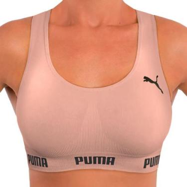 Imagem de Top Puma Original Feminino Academia Fitness Nadador Sem Costura S/ Boj