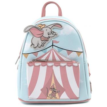 Imagem de Mochila Escolar Infantil Loungefly Disney Dumbo para Crianças a Partir de 10 Anos, Azul