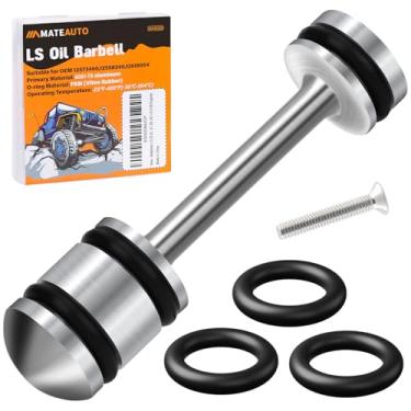 Imagem de MateAuto Barra de desviador de óleo LS, barra de desviador de óleo com plugue de passagem traseira de alumínio LS Billet, compatível com motores GM 3ª e 4ª geração LS1 LS3 LS2 LQ4 LQ9 LS6 L92 L33 L99