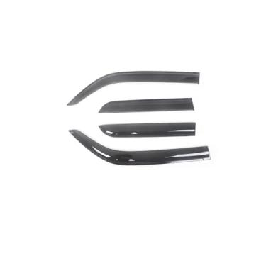 Imagem de GRJQRKHZ Defletor de janela lateral de carro para A&UDI Q3 8U 2013-2016 Weathershied viseira de porta vento sol proteção chuva janela lateral defletores de vento