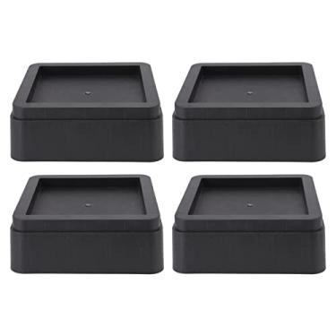 Imagem de 4 unidades de elevadores de móveis de plástico protetor de perna de mesa de cadeira de 2 polegadas Acessórios para casa para cama Sofá Resistente Durável Resistente ao desgaste