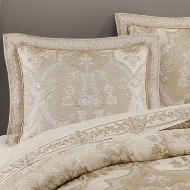 Imagem de Five Queens Court Conjunto de edredom Santina Gold California King, 4 peças