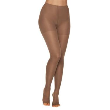 Imagem de Meia Calça de Compressão Kendall 15-20mmHg sem ponteira 1701 Chocolate