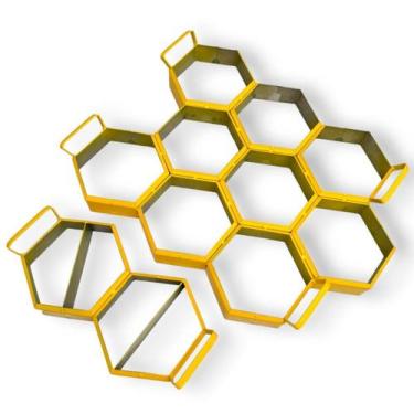 Imagem de Forma fazer Bloquete Sextvado 17x6cm de Aço Envio Imediato - FLI Comér