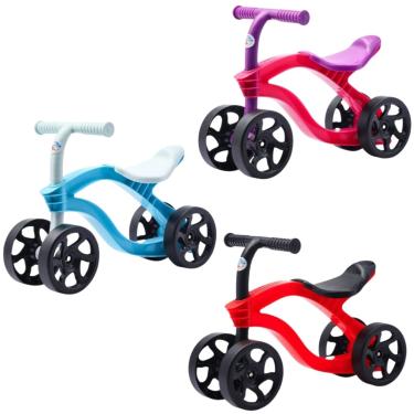 Imagem de Bicicleta Infantil Balance Bike Futurista Sem Pedal 4 Rodas - Equilíbrio e Diversão