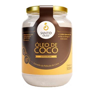 Imagem de Óle o  de Coco Extra Virgem de Película - 500ml - Santo Óleo-Unissex
