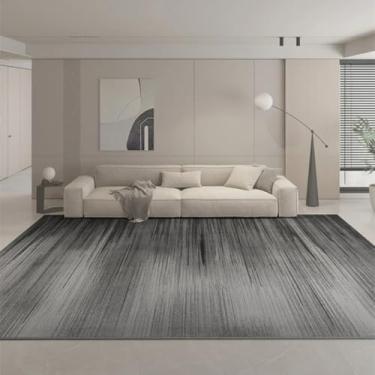 Imagem de Tapete minimalista para decoração de sala de estar, tapete grande cinza para quarto, sala de estudo, tapete para sala de estar (160 x 200 cm (62 x 78 pol.) / jds-250717002754)