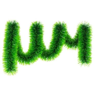 Imagem de Kit 6 Festao Natalino 6cmX2m Enfeites Festas Casa 4 Ou 2 Pecas Verde Ou Branco Enfeita Arvore Natal(PONTA VERDE,4 PEÇAS)