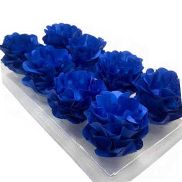 Imagem de Kit com 120 Forminhas para Doces Finos em Formato de Flor – Linha Style Elegante – Ideal para Casamentos, Aniversários e Festas Sofisticadas(Azul Royal)