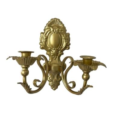 Imagem de Kuntesetty Castiçal de Parede Decorativo, Suporte para Vela, Candelabro de Ferro para Sala de Estar, Sala de Jantar, Bar, Ouro, Tamanho real
