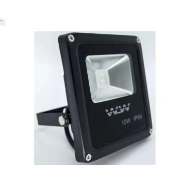 Imagem de Kit 7un Refletor De Led 10w Luz Azul Ip66