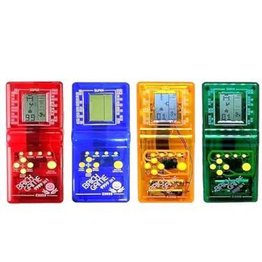 Imagem de Kit 4 Jogos Mini Game Brick Game 9999 Jogos Blocos Joguinho para Crianças e Adultos Clássicos