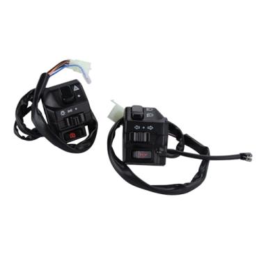 Imagem de Interruptor de botão de guidão de motocicleta de 7/20.3 cm para luz de neblina elétrica de seta de botão de buzina