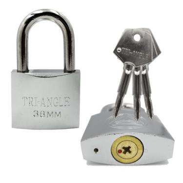 Imagem de Cadeado 38mm Chave tetra Original Forte Resistente Robusto Prevenção A