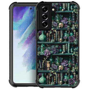 Imagem de DAIZAG Capa para Samsung Galaxy S22, capa protetora antiderrapante com absorção de choque de quatro cantos para meninas e meninos - The Magician's Bookshelf