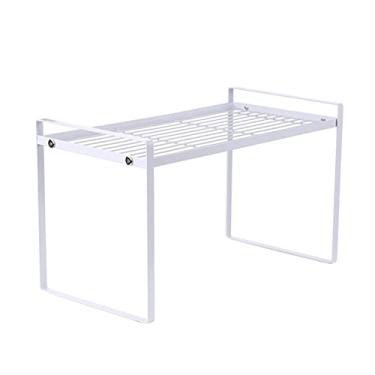 Imagem de Organizador de prateleira de armazenamento, armário de cozinha e prateleira de balcão, rack de organização multifuncional resistente