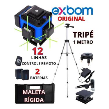 Imagem de Nível Laser 12 Linhas + Tripé + Maleta Controle 2 Baterias