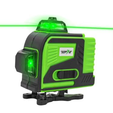 Imagem de Nível Laser Verde 4D 16 Linhas, 360 Graus, Alcance 25m, Bateria 5000mAh, com Suporte Magnético, Mini Tripé e Maleta