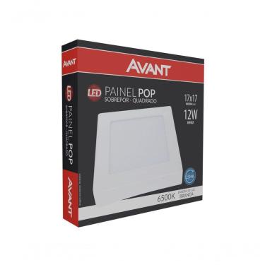 Imagem de Painel Led 12w Sobrepor Branco 6500k