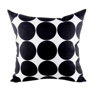 Imagem de Almofada Poá Preto Branco
