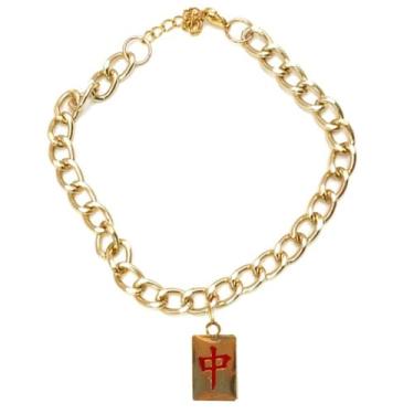 Imagem de Coleira de corrente grossa para cães: colar gargantilha adornado com pingente fofo para animais de estimação elegante clássico para gatos e cães