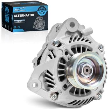 Imagem de Peça do gerador do alternador adequada para Honda Civic 2006-2011 1.8L L4, 7-Groove Polia AC Generator Substituir 11176N 31100RNAA01 31100RNAA01RM 31100RNAA012M2 AHGA67 A002TC1391391RM SB347 LRA3157