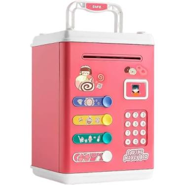 Imagem de Mini Cofre Eletrônico Cofrinho Digital Criaças Infantil Multifuncional, inteligente