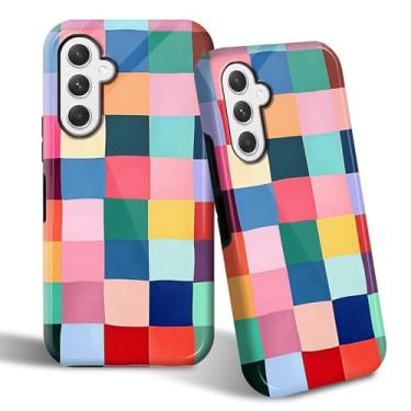 Imagem de SROJDHFJB Capa de telefone para Samsung Galaxy A15 5G, capa protetora de 2 camadas com design impresso colorido, parte traseira rígida + TPU macio bumper capa slim fit para homens e mulheres