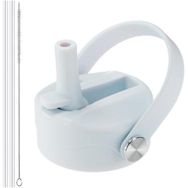 Imagem de Tampa de canudo para Hydro Flask boca larga, tampas com canudo para Hydroflask 12 16 18 20 32 boca larga de 1,134 g, tampa de canudo de substituição para Hydroflask, tampa de garrafa esportiva