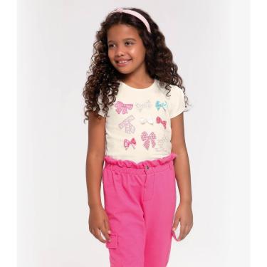 Imagem de Blusa Infantil Feminina Laços Trick Nick Bege-Feminino