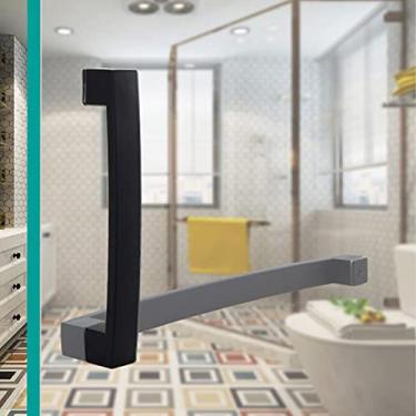 Imagem de Maçaneta de porta de chuveiro para porta de vidro | Maçanetas de porta de banheiro para portas internas | Botão de puxar para porta de tela de chuveiro | Maçanetas externas internas cromadas polidas