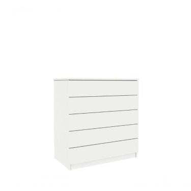 Imagem de Cômoda Premium 5 Gavetas Tcil Móveis Cor:branco