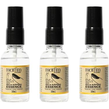 Imagem de Secante Para Unhas Marfim 30ml – Seca em 1 Minuto, Zero Oleosidade, Unhas Secas e Perfumadas sem Borrões - 1 Unidade ou Kit (3 Unidades)
