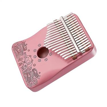 Imagem de Piano de polegar Kalimba de 17 teclas para adultos, teclado de madeira, instrumento musical com kits de acessórios