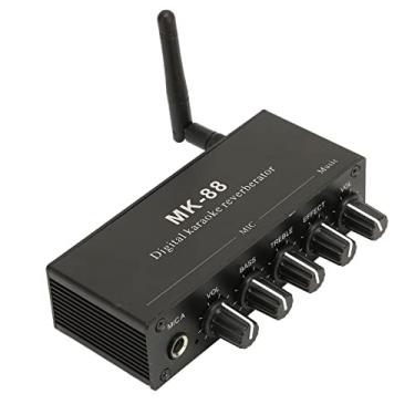 Imagem de Generic Reverberador de karaokê Digital Portátil, Microfone Duplo, Entrada, Misturador de karaokê, Amplificador de Sem Fio para Bares de Música de DJ