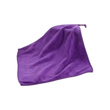 Imagem de Toalhas de limpeza de louça de microfibra absorventes para utensílios de cozinha, panos de limpeza leves e resistentes a arranhões (roxo escuro)