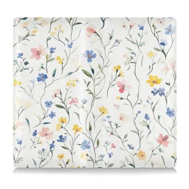 Imagem de SEHANY Porta-luvas elegante e colorido floral para registro de carro e seguro, organizador de porta-luvas de couro, cartão de licença de veículo, carteira de documentos, acessórios de carro para