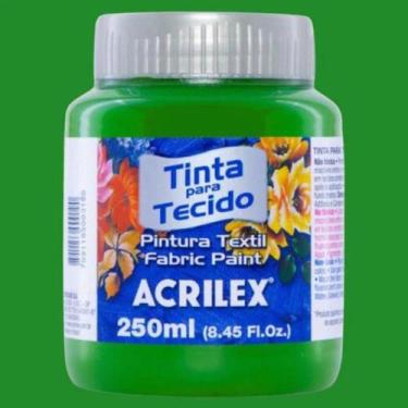 Imagem de Tinta para Tecido Fosca 250ml Acrilex - Cores Frias - 04125, VERDE MUS