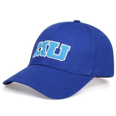 Imagem de Boné Snapback Azul Monsters University - Bordado MU - Moda Masculina, 
