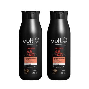 Imagem de Kit 2 Shampoo Cabelos Crespos 4A 4B 4C Hidratação Nutrição 350ml Vult