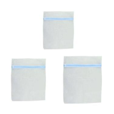 Imagem de Kit 3 Bolsas Para Lavar Roupas Com Zíper - Clean Tech