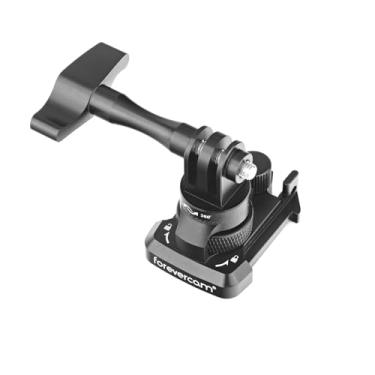 Imagem de Forevercam Clipe de fivela de alumínio para montagem base básica + parafuso de aperto manual com rotação de 360 graus e protetor de bloqueio, perfeito para suportes de clipe GoPro e substituir a peça