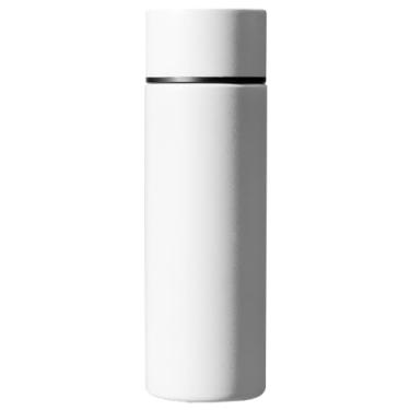 Imagem de Linda garrafa de água - Mini garrafa de aço inoxidável isolada de 142 g - Mantém fria por 12 horas, quente por 6 horas, perfeita para bolsa ou lancheira infantil (branca)